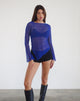 Imagen de Zartina Top en Sheer Texture Azul