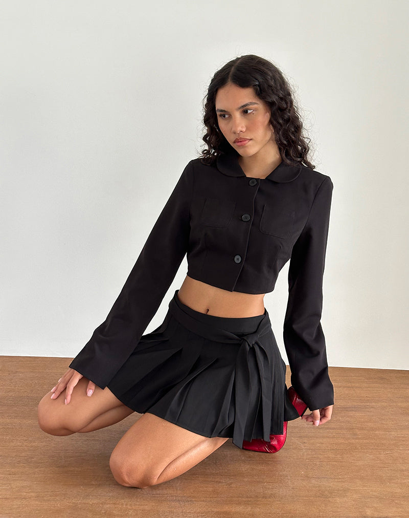 Imagen de Zaviya Cropped Jacket en negro