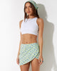 imagen de Zeh Mini Skirt in Lime Floral