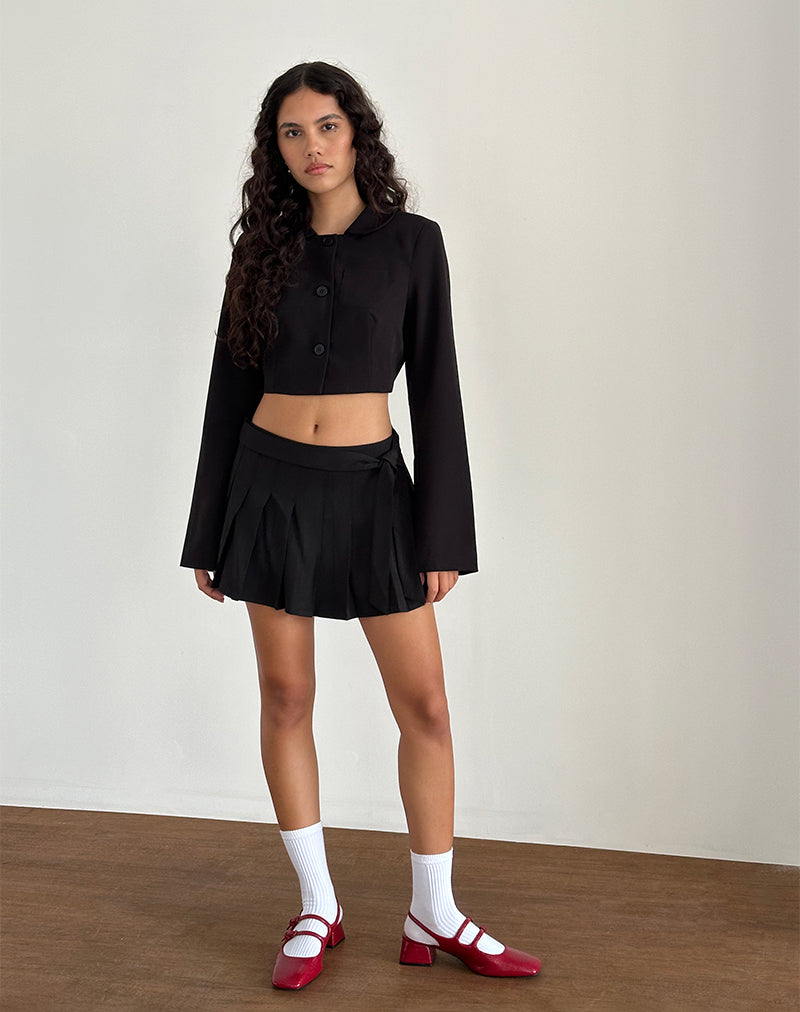Imagen de Zekira Minifalda plisada en negro
