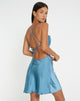 imagen de Zenita Mini Dress in Satin Slate