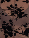 Floral Flock Marrón