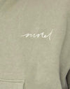 London Fog con bordado "MOTEL" en marfil