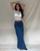 imagen de Low Rise Denim Maxi Skirt in Mid Blue Used