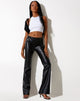 Imagen de Zyanna Flare Trouser en PU Negro