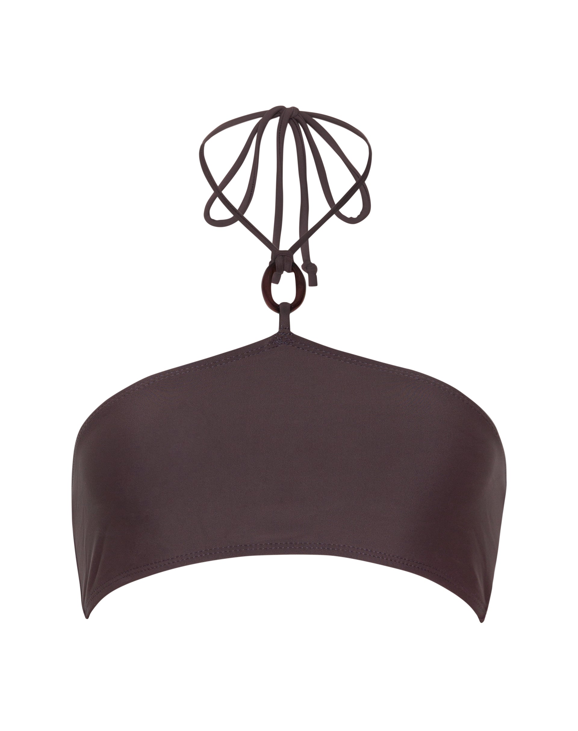 Imagen del sujetador de bikini Zymo Beaded en color café