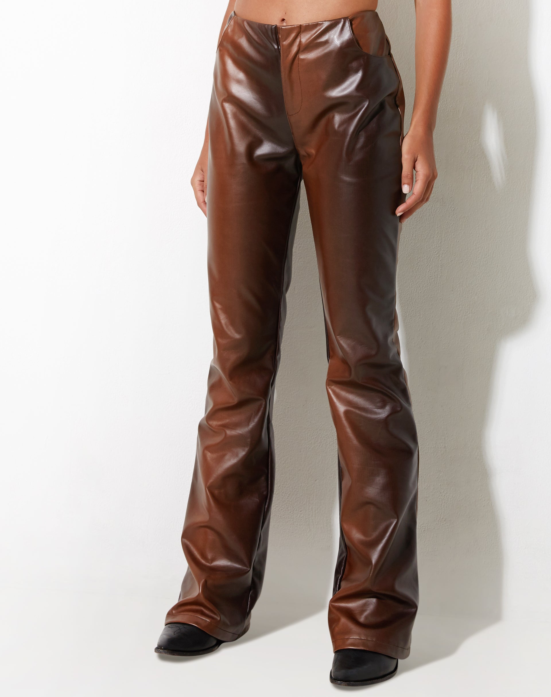 imagen de Zakiya Trouser en PU Ombre Marrón