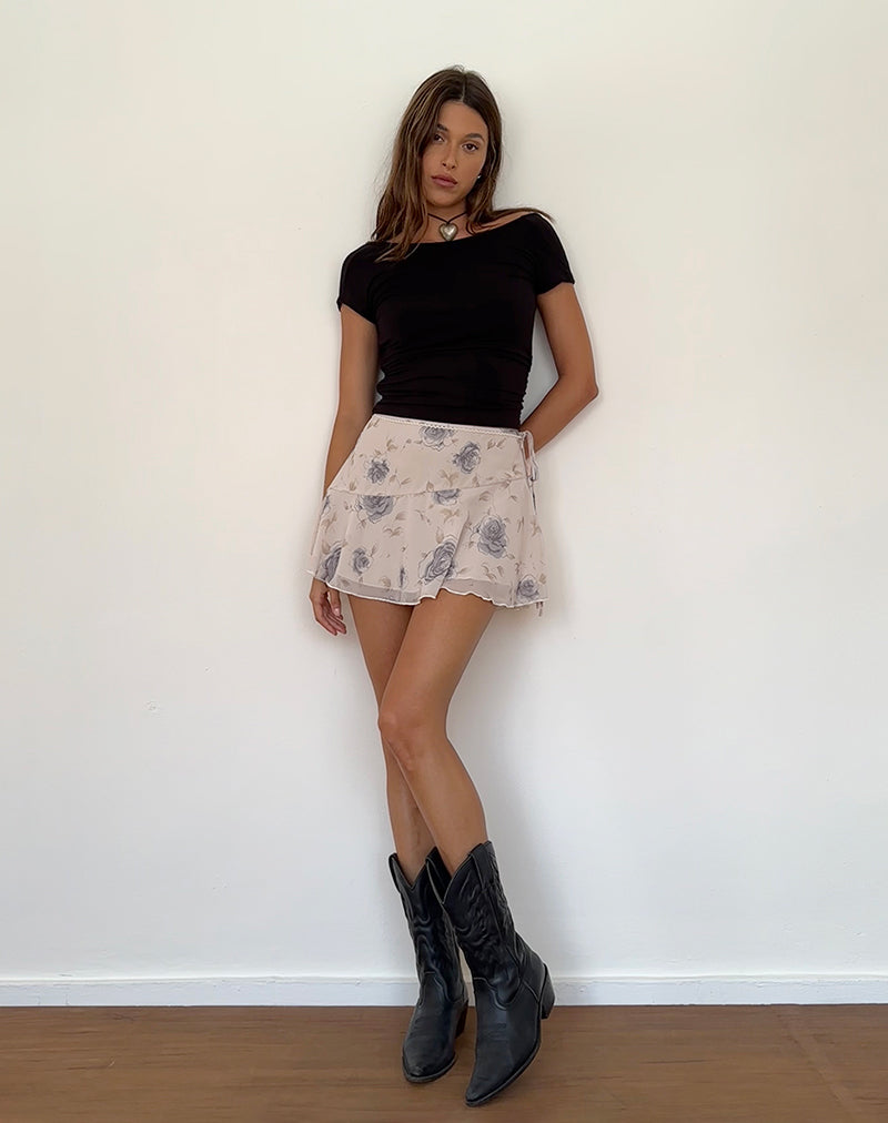 Imagen de la minifalda Athalia en Wild Rose Blue
