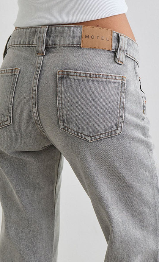 Pantalón de campana acampanado de tiro bajo