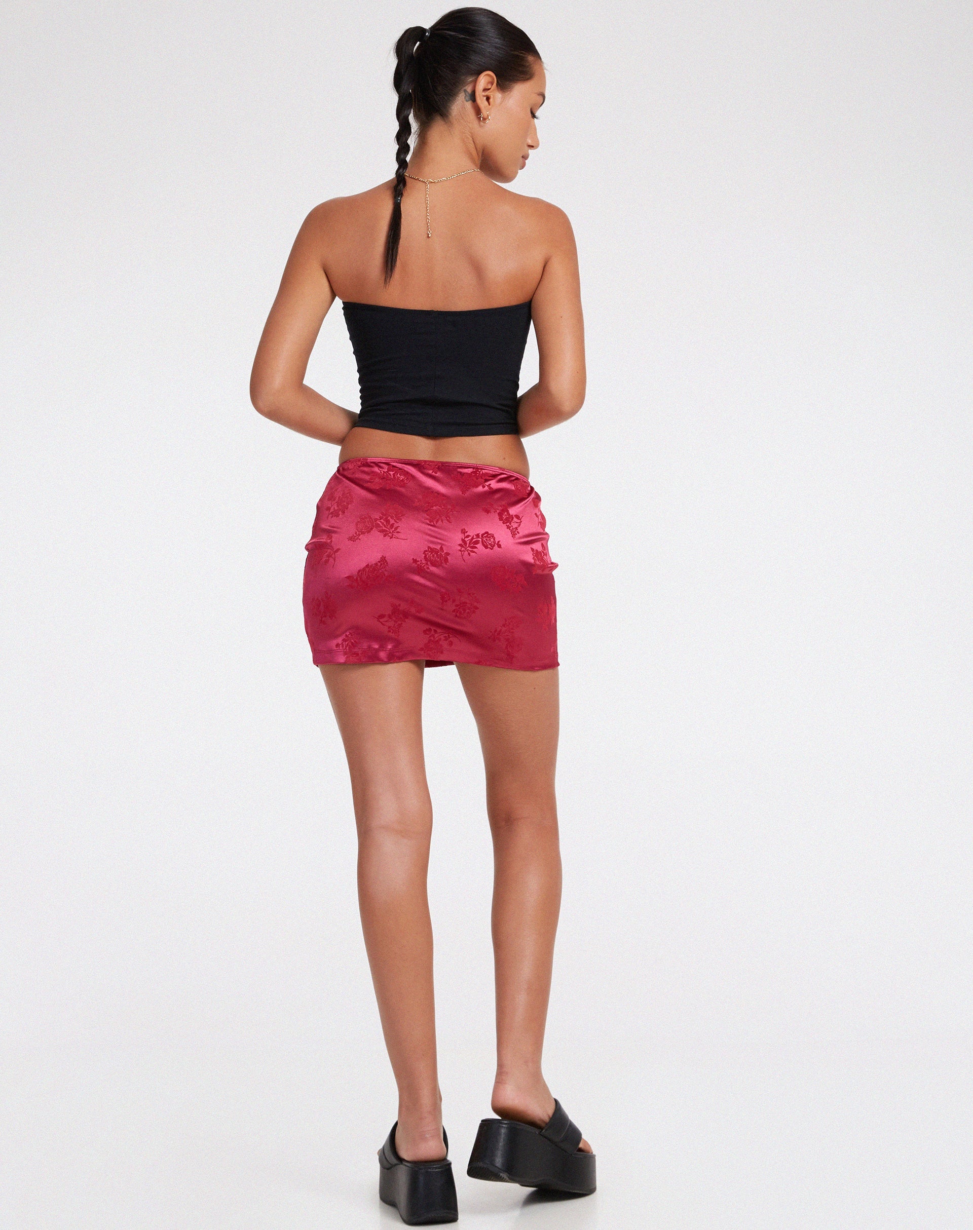 imagen de Minifalda Guida en Rosa Flock Magenta