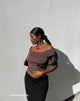 Imagen de Palita Slinky Bardot Top en Peppercorn