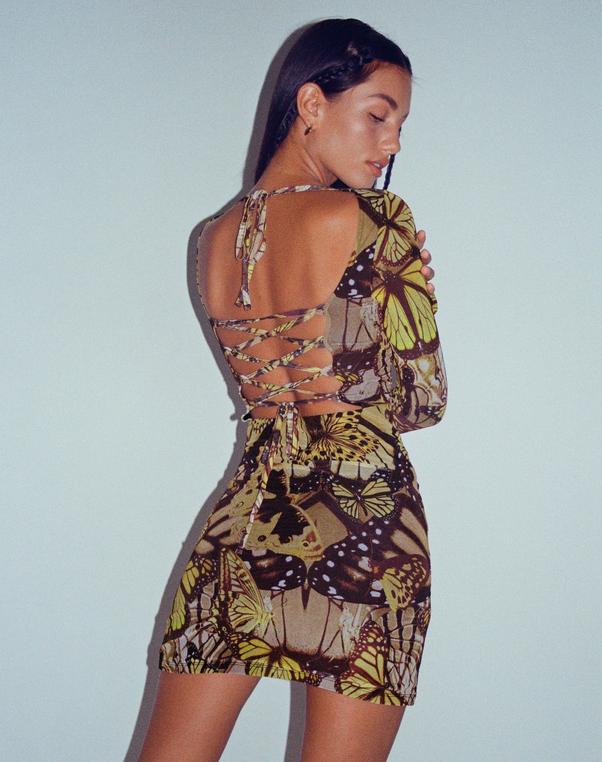 imagen de Onata Mini Dress in Butterfly Gold