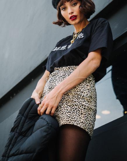 Minifalda Broomy en Rar Leopardo Marrón