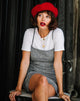 Imagen de Cecile Slip Dress in Charles Check Gris