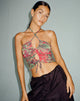 imagen de Fusena Cutout Top in Festival Print