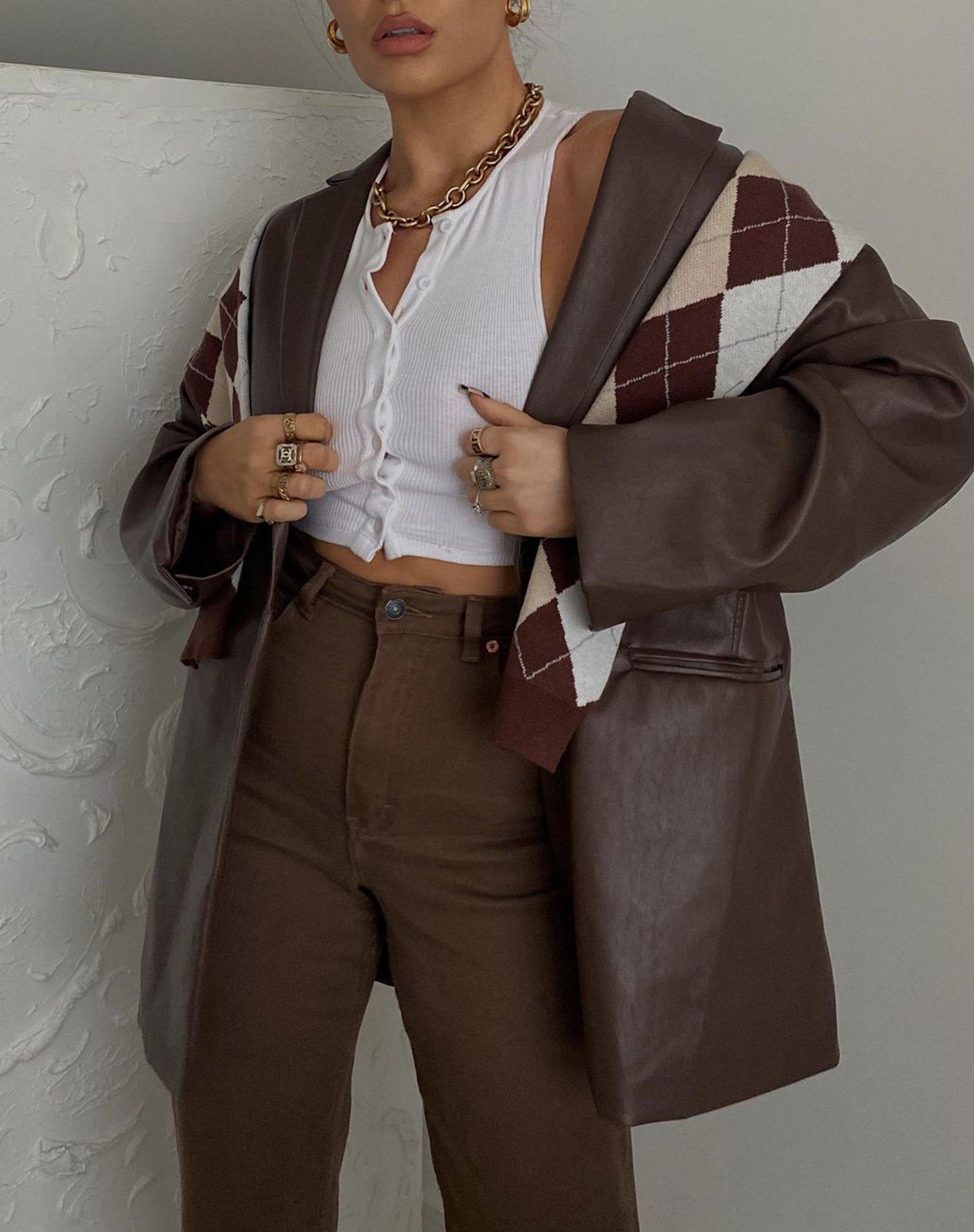 Imagen de Gilly Crop Top en canalé blanco