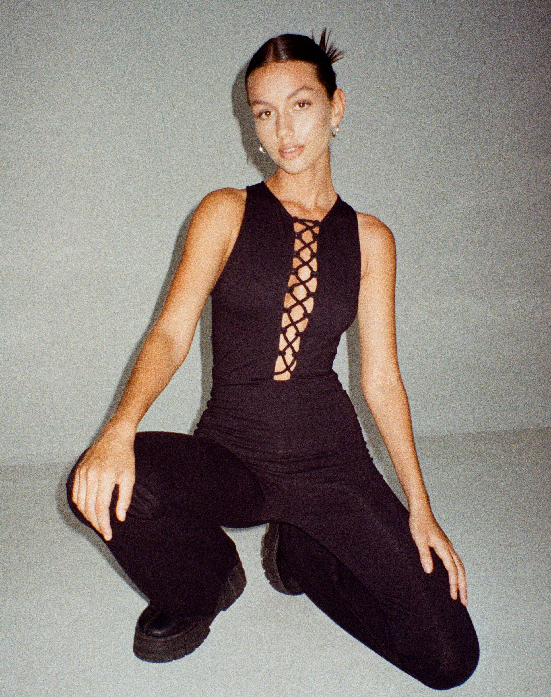 IMAGEN DE Ginevra Jumpsuit en Lycra Negro