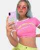 Image of Funda para teléfono en rosa mate con Hot New Me X Top Girl