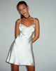 Imagen de Larue Mini Dress in Satin Ivory