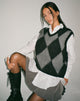 imagen de Arisa Sweater Vest en gris arlequín y negro