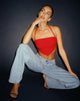 Crop Top Taina en rojo sastrería