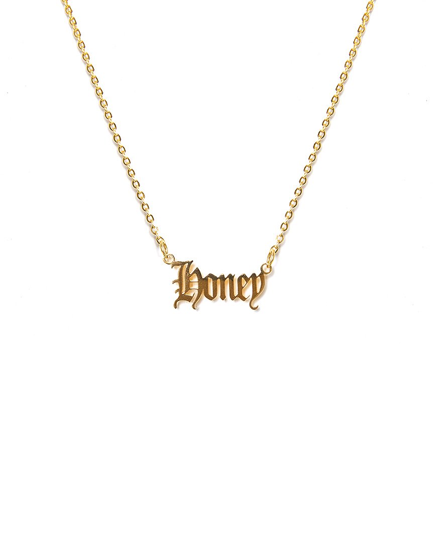 Collar de oro "Miel