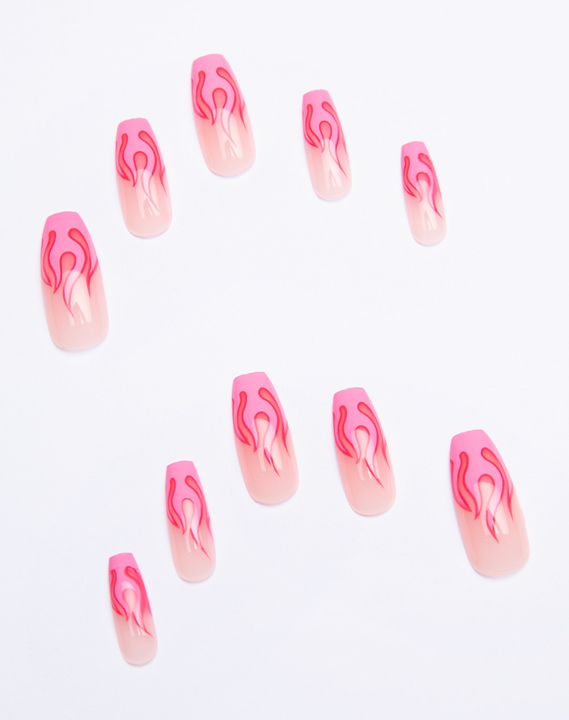 Imagen de Shrine X Alice MC Pink Flame Nails