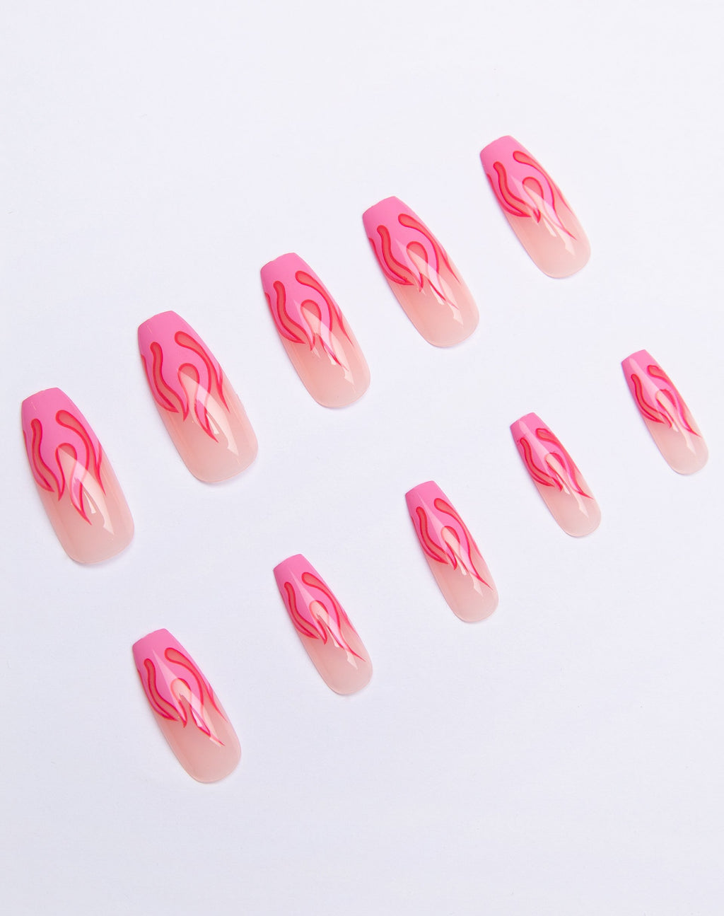 Uñas Shrine X Alice MC Pink Flame