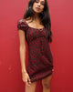 Imagen de Gaval Mini Dress in Dotty Rose Negro