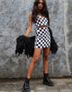 Imagen de Villy Crop Top en Checker Board Medium B/N