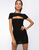Imagen de Shimmie Bodycon Dress in Velvet Sheer Stripe