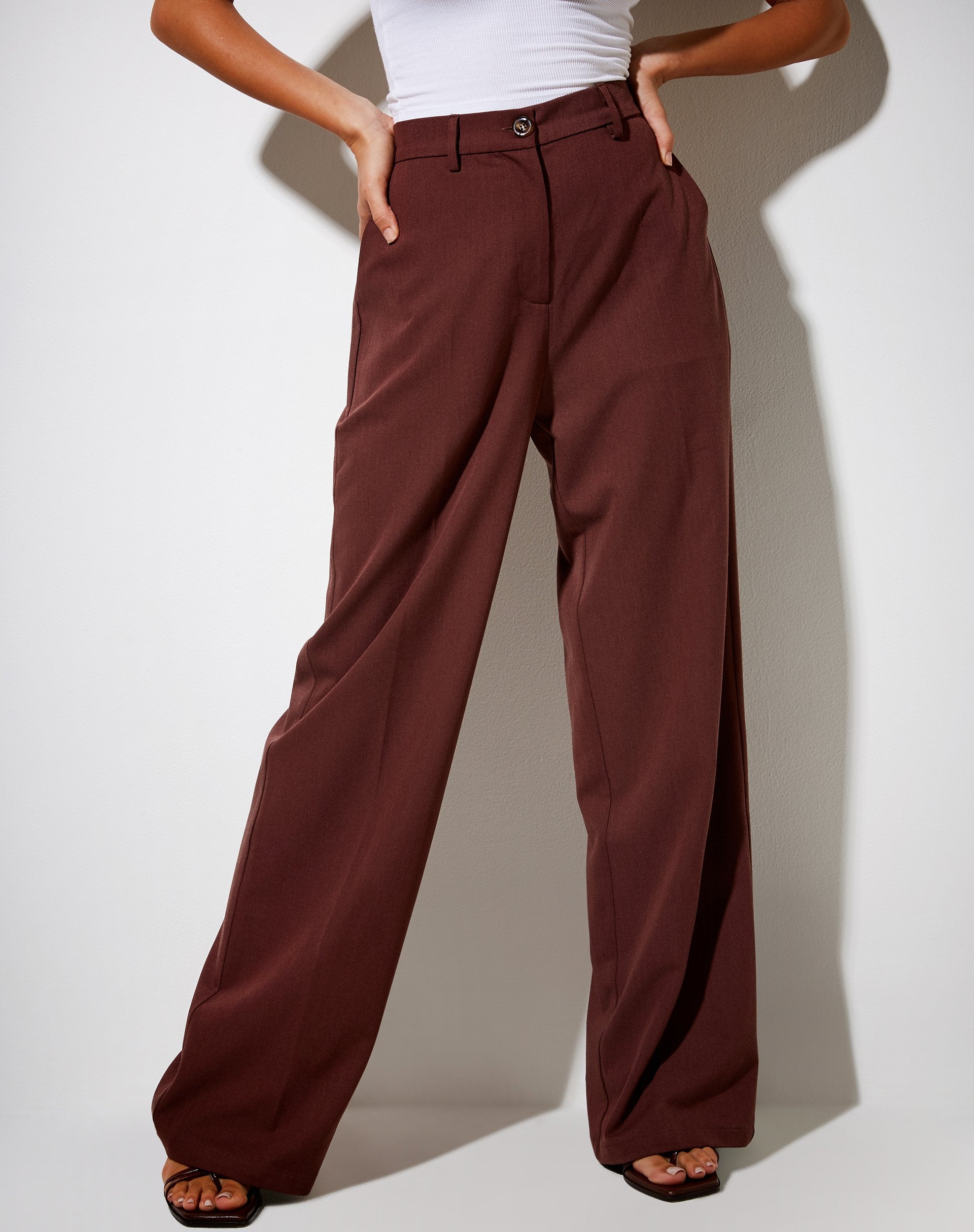 Imagen del pantalón Abba en cacao