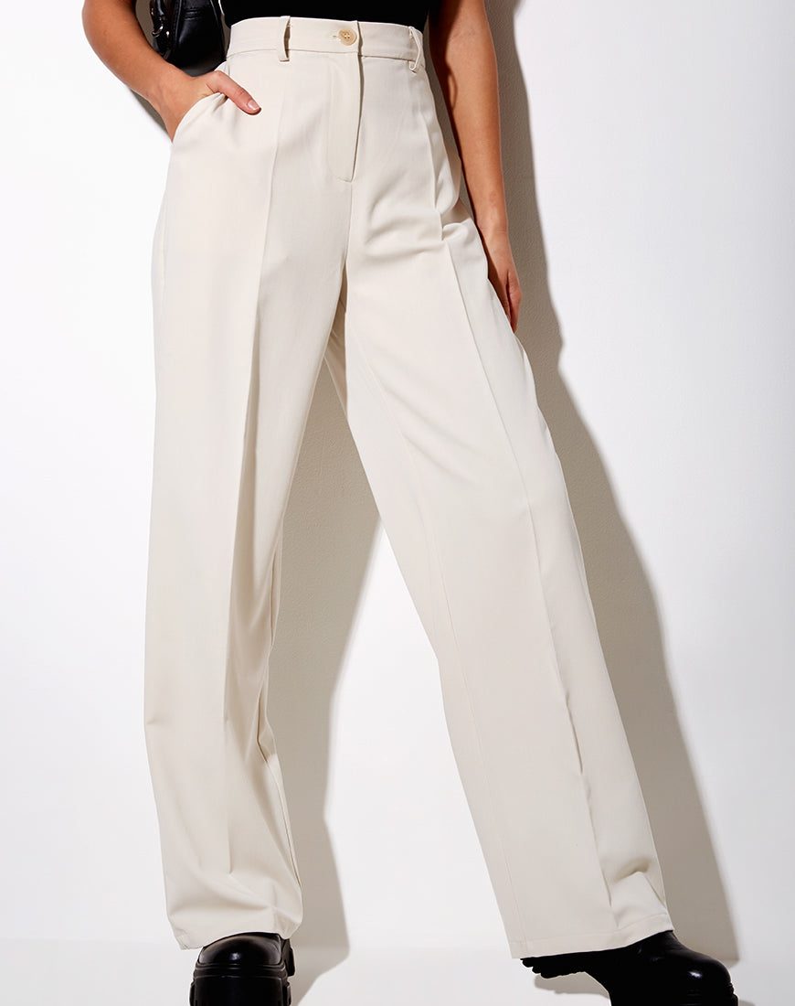 Imagen del pantalón Abba en color crema