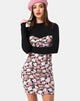 Imagen de Alvina Bodycon Dress in Bloom Floral Base Negra