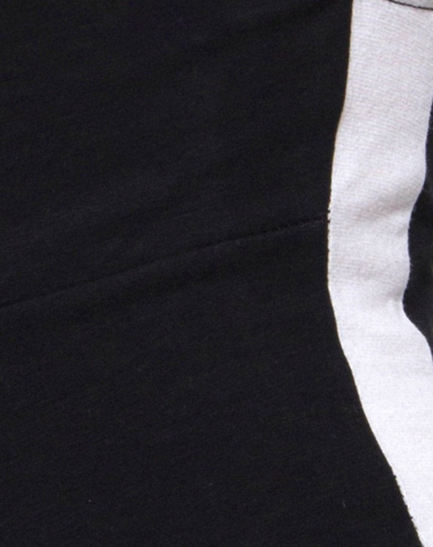 Imagen de Acashi Unitard en negro con raya blanca