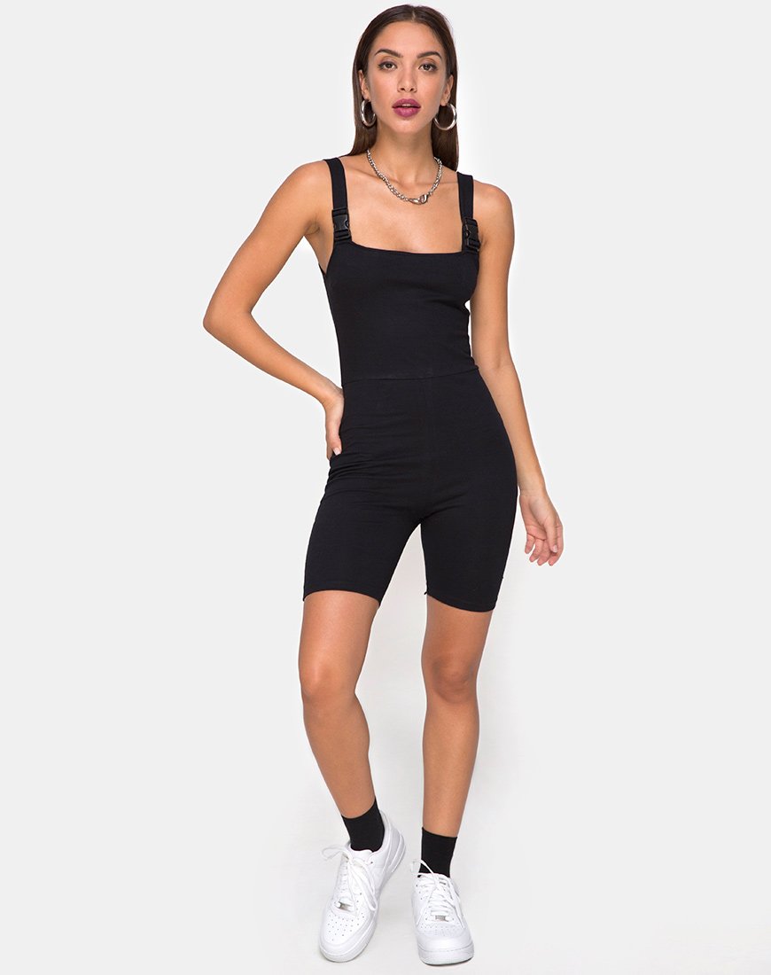 Imagen de Acrety Unitard en negro Hebillas