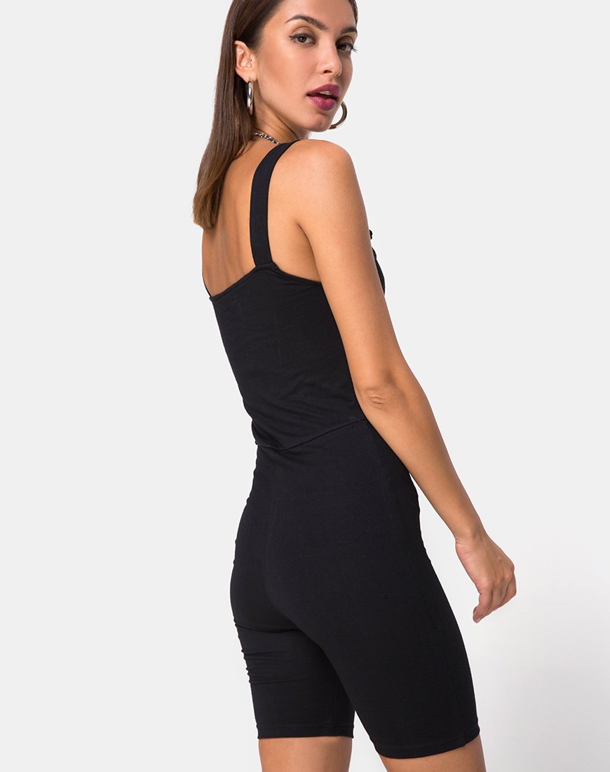 Imagen de Acrety Unitard en negro Hebillas