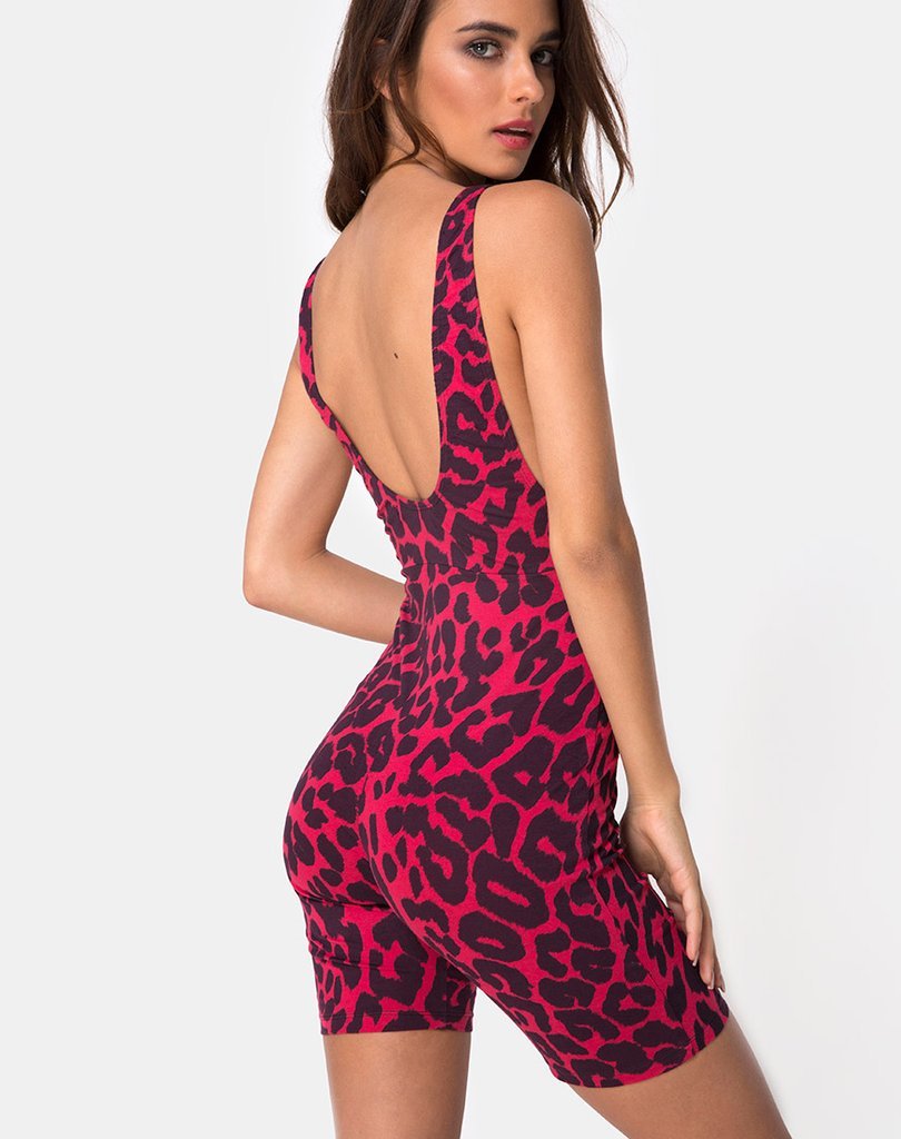 Imagen de Acro Unitard en Oversize Jaguar Rojo