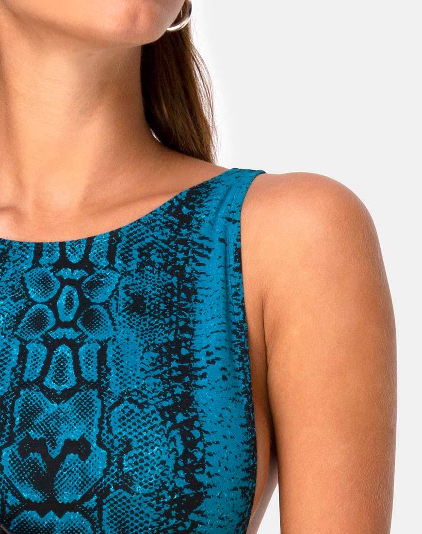 Imagen de Acro Unitard en Snake Blue