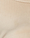 Terciopelo Rib Beige Neutro