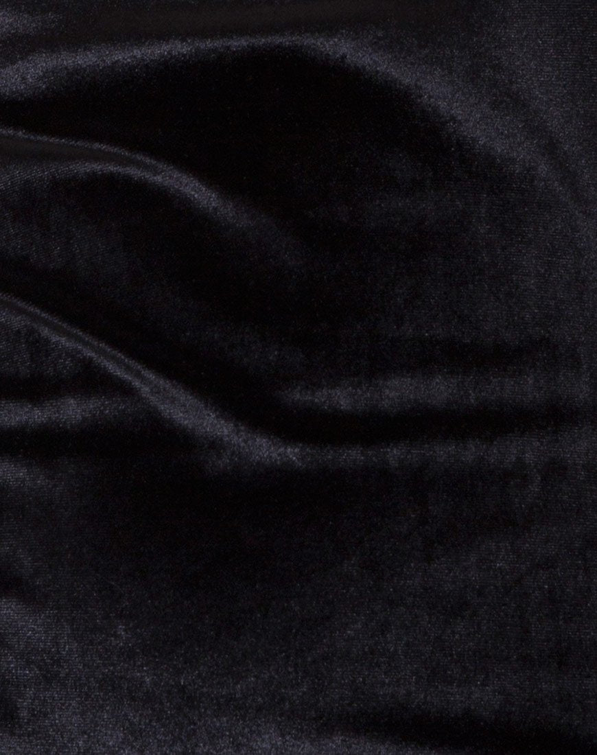 Imagen del conjunto de vestido y gargantilla Ajuste de terciopelo negro
