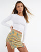 imagen de MOTEL X JACQUIE Akemi Minifalda en Mix Space Dye Multicolor