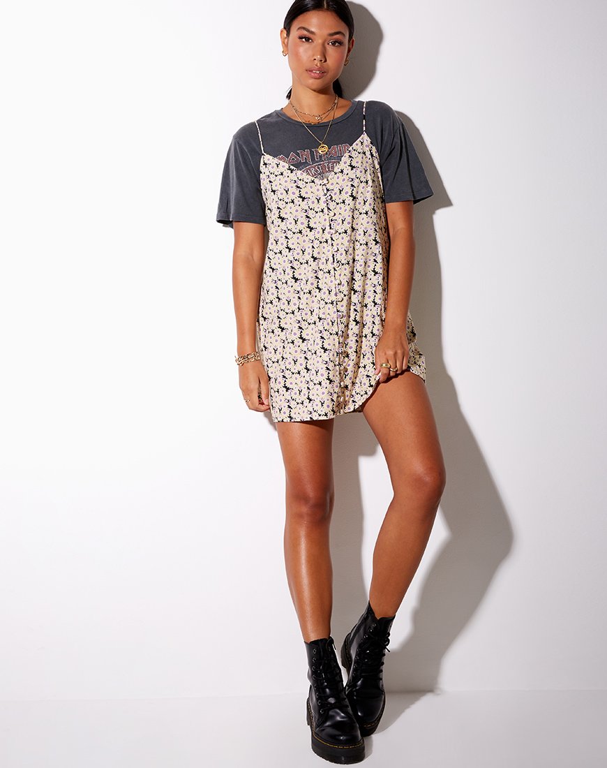 Imagen de Akina Slip Dress en Crema Daisy Day Dream