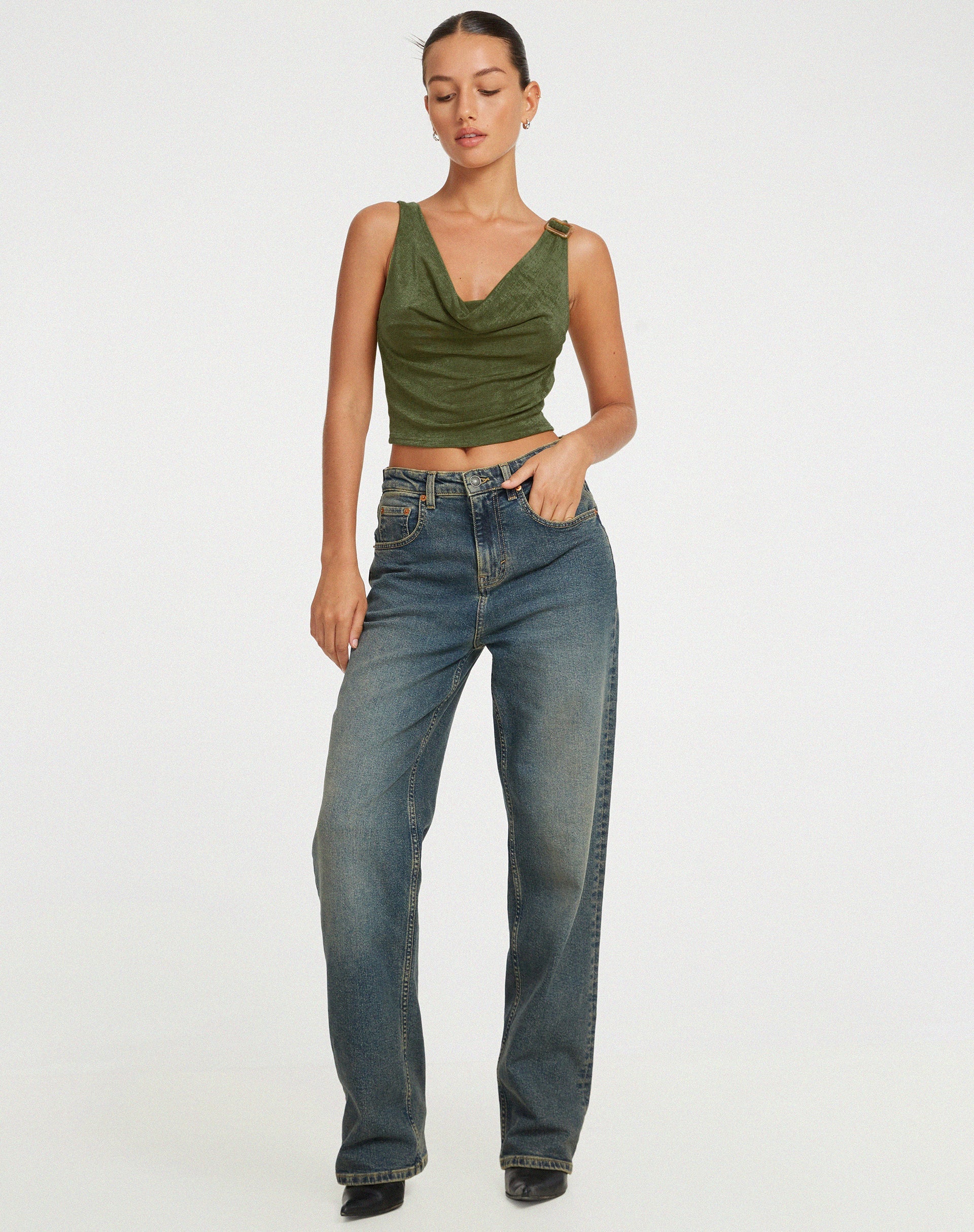 imagen de Masayo Crop Top en caqui