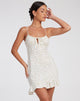 imagen de Alaca Mini Dress in Pretty Petal Ivory