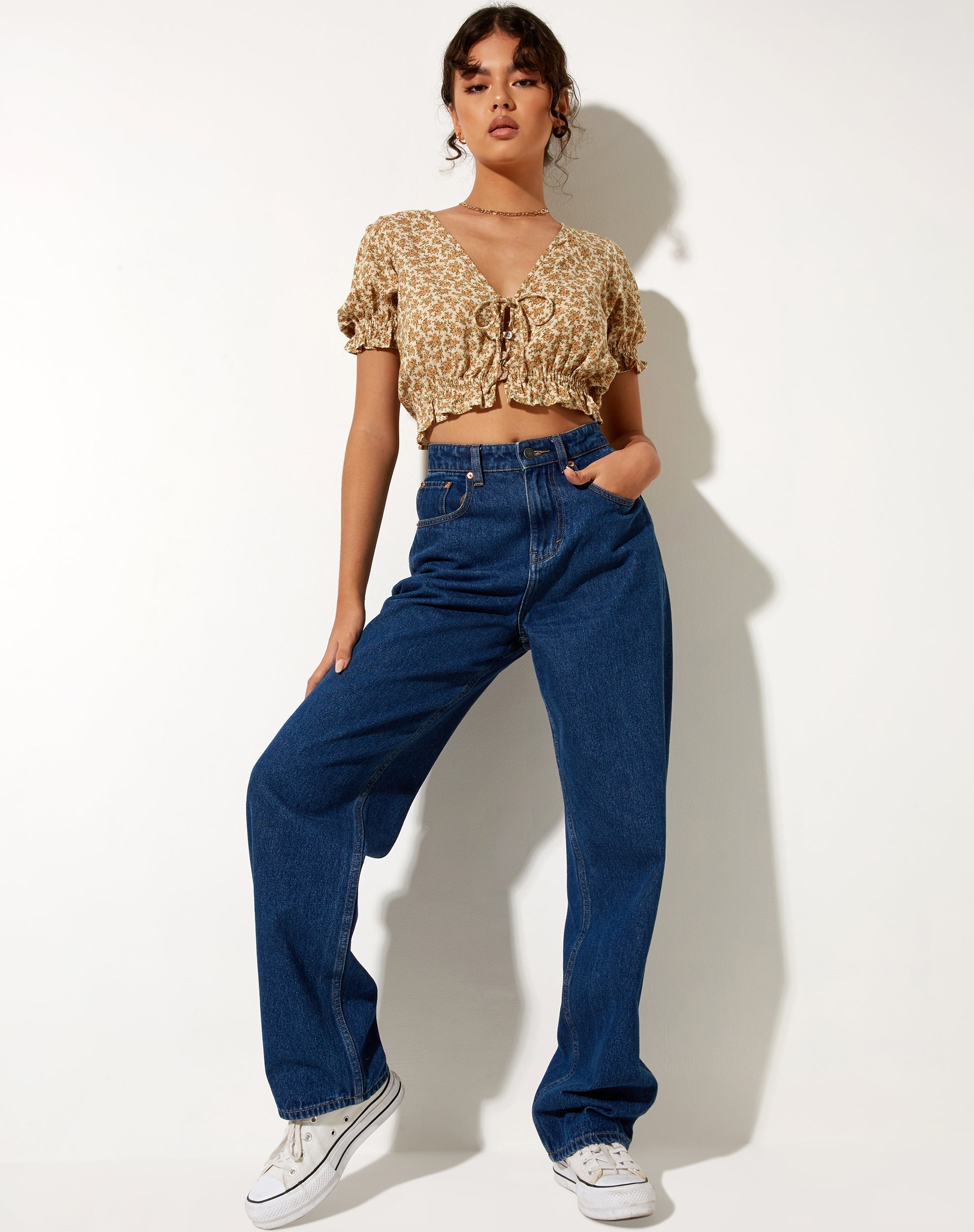 Imagen de Aley Crop Top en Washed Ditsy