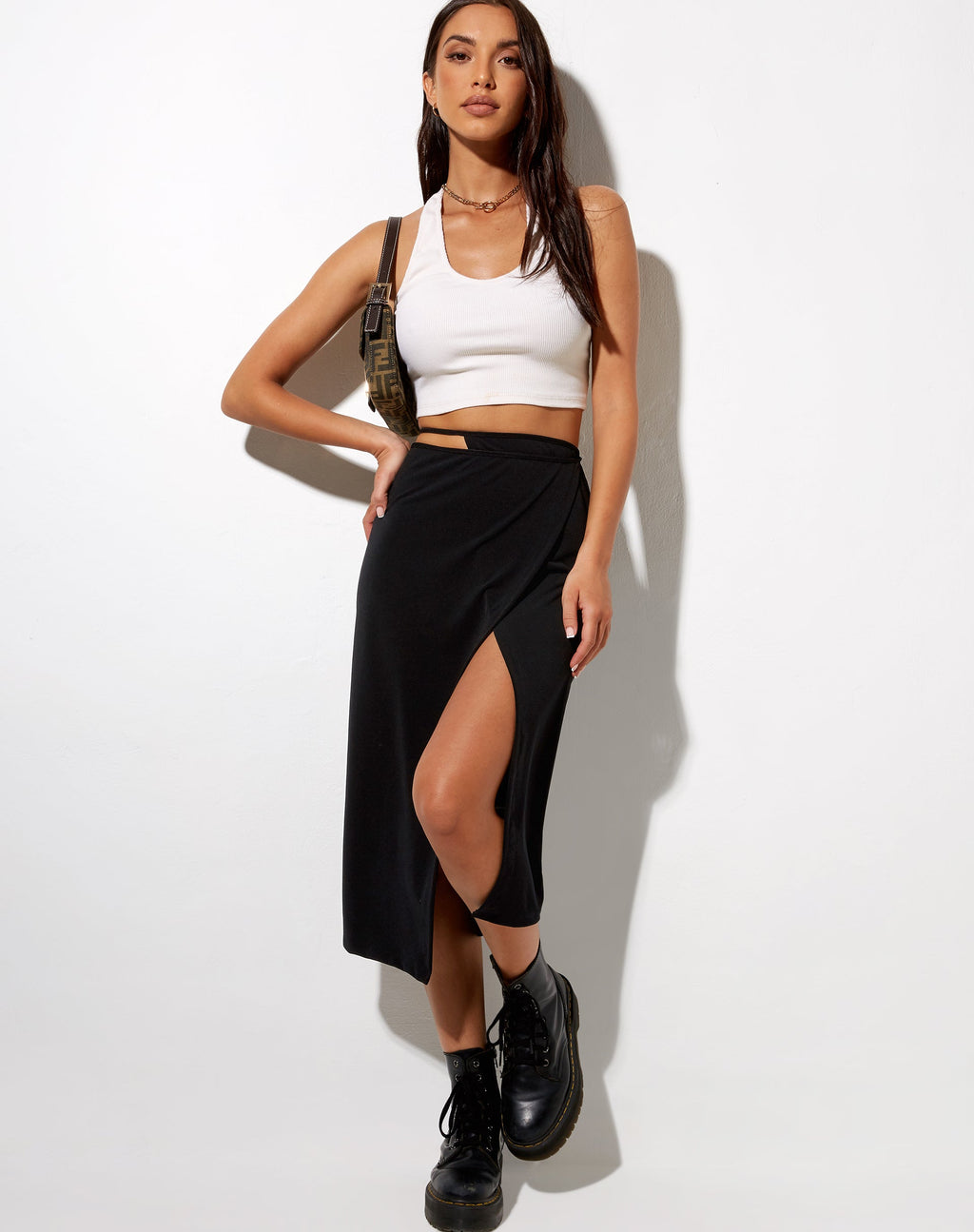 Falda Alicia Midi Negra