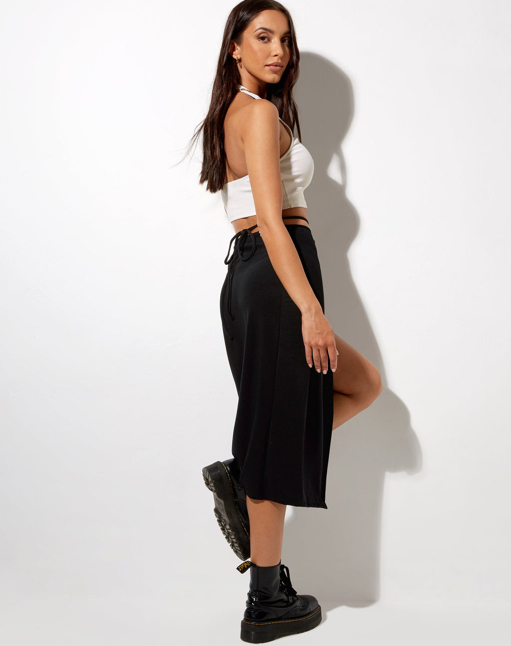 Falda Alicia Midi Negra