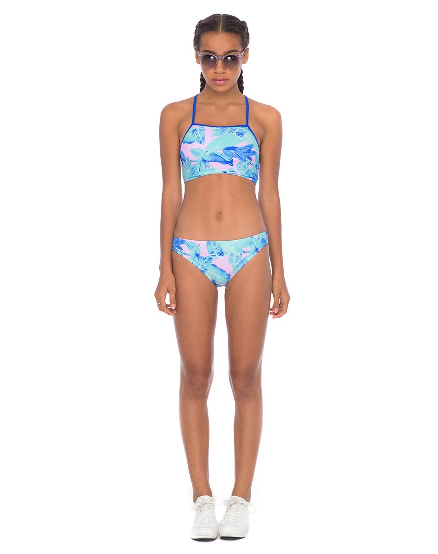Imagen del sujetador de bikini Almond en Palm Glitch