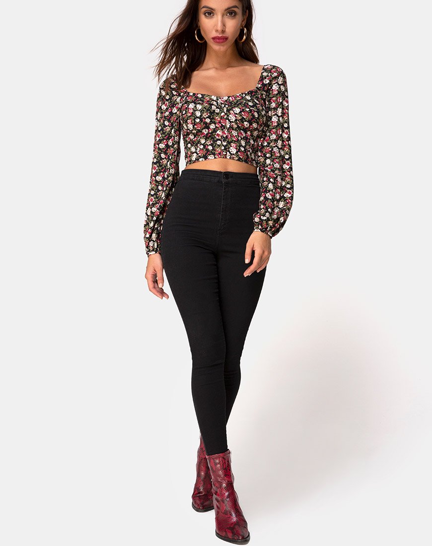 Imagen de Alor Crop Top en Courtney Floral
